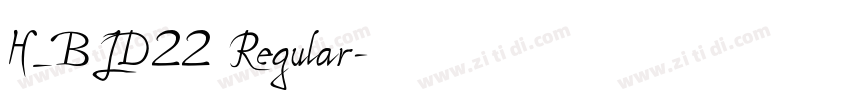 H_BLD22 Regular字体转换